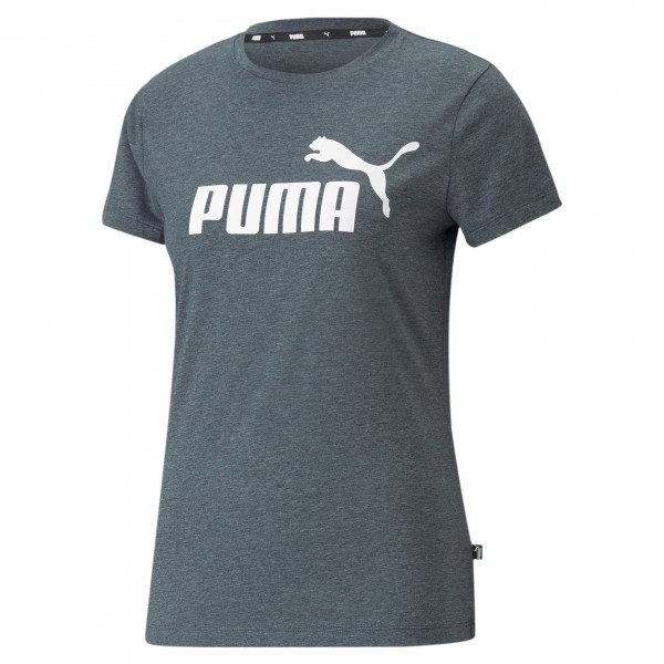 Puma ESS Logo Heather Tee Damen T-Shirt 586876 (Grau 92)