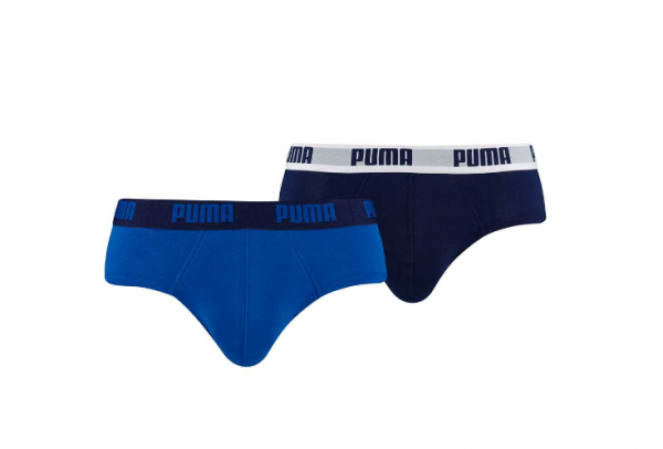Puma 4er Pack Basic Brief Herren Unterwäsche 521030001 (Blau 420)