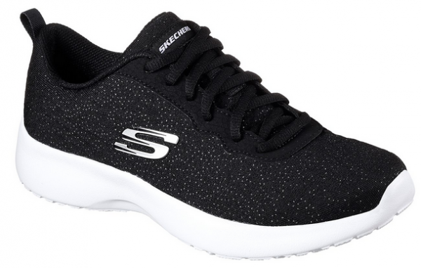 Skechers Dynamight-Blissful Damen Sneaker 12149 (Schwarz/Weiß-BKW)