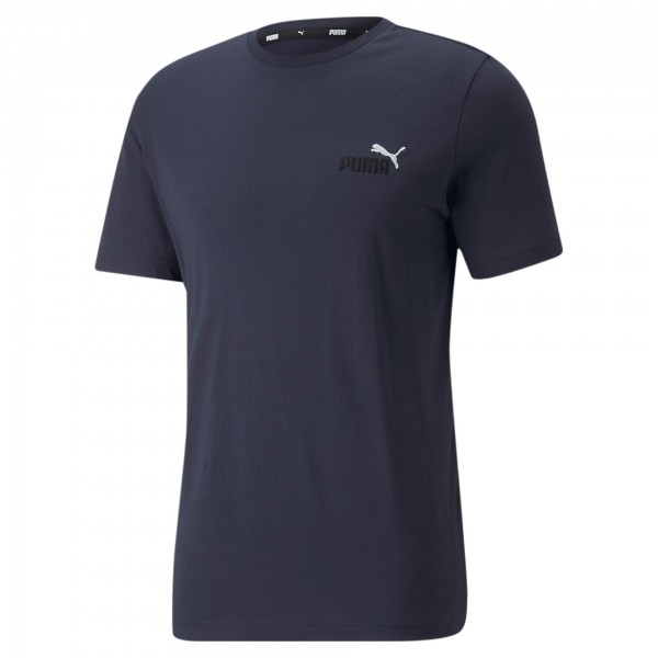Puma Ess+ Embroidery Logo Tee Herren T-Shirt 587184 (Blau 43)