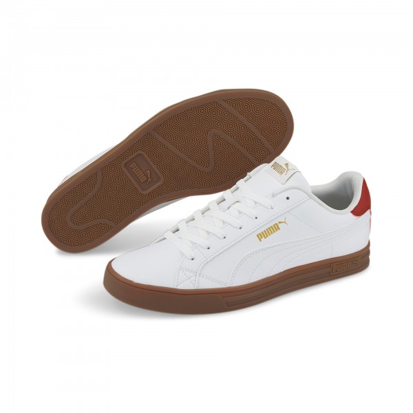 Puma Smash Vulc V3 LO Herren Sneaker 380752 (Weiß 09)