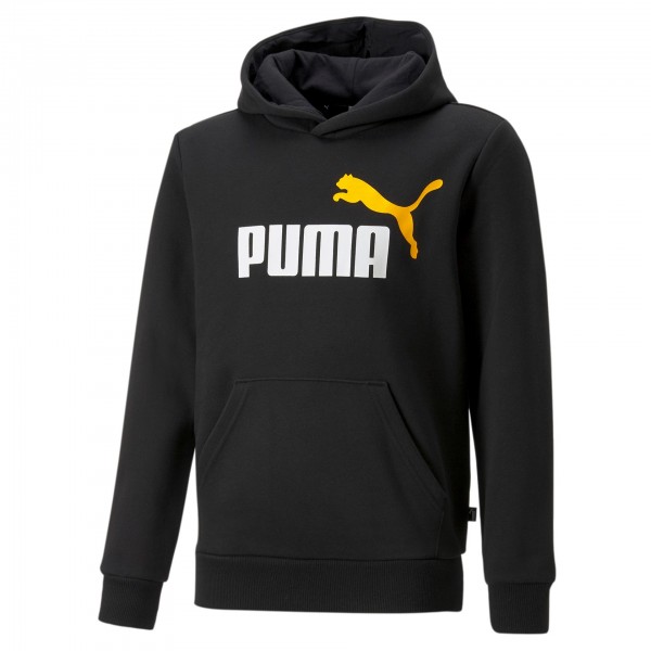 Puma Ess+ 2 Col Big Logo FL B Kinder Hoodie 586987 (Schwarz 54)