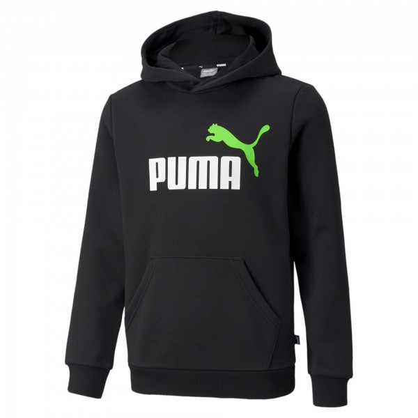 Puma Ess+ 2 Col Big Logo FL B Kinder Hoodie 586987 (Schwarz 51)
