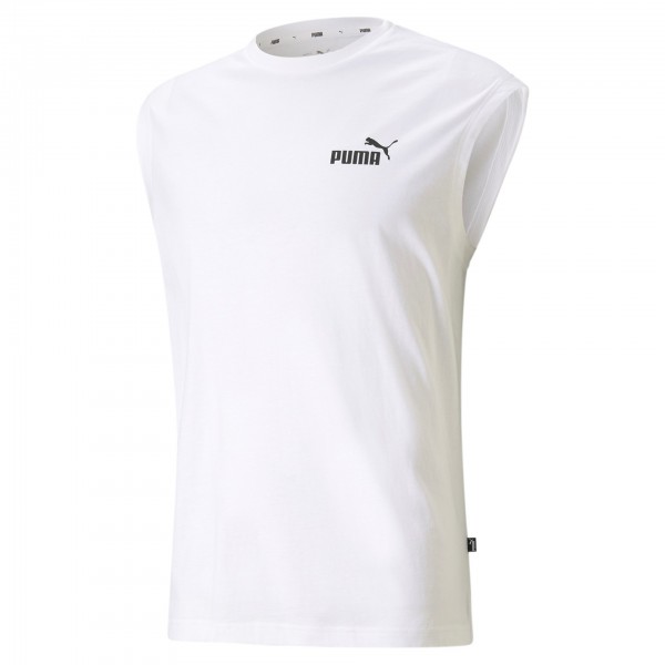 Puma ESS Sleeveless Tee Herren T-Shirt 586738 (Weiß 02)
