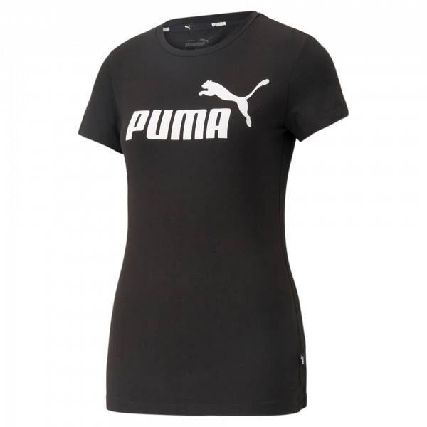 Puma ESS Slim Logo Damen T-Shirt 673697 (Schwarz 01)