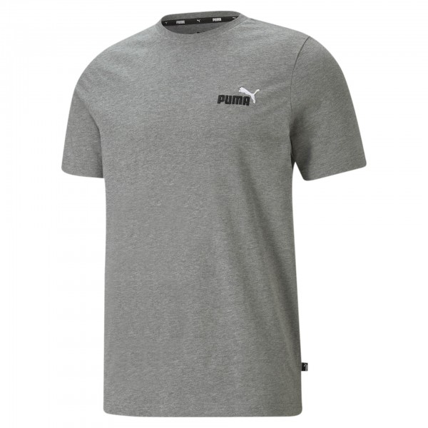Puma Ess+ Embroidery Logo Tee Herren T-Shirt 587184 (Grau 03)