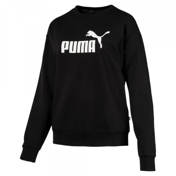 Puma ESS Logo Crew Sweat TR Damen Pullover (Schwarz 01)