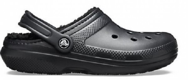 Crocs Classic Lined Clog Hausschuhe (Black/Black)