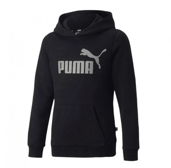 Puma ESS+ Logo Hoodie FL G Kinder Hoodie 670310 (Schwarz 01)