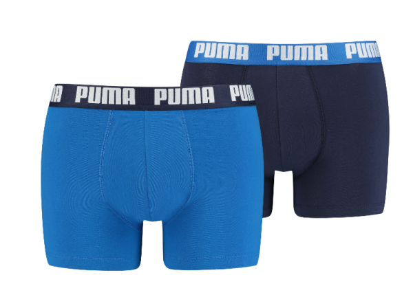 Puma 2er Pack Basic Boxer Herren Boxershorts 521015001 (Blau 420)