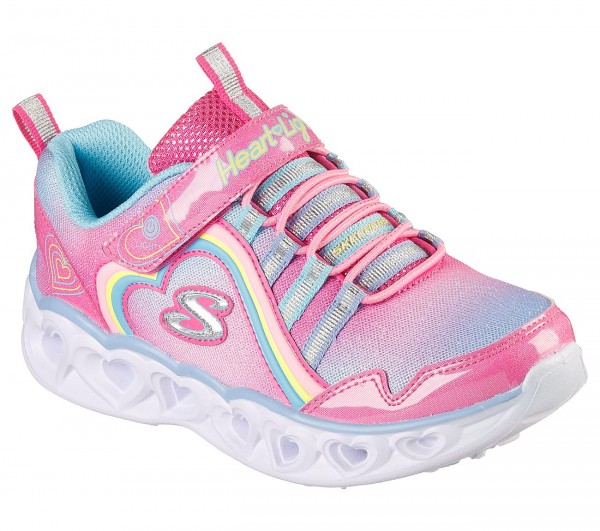 Skechers S Lights Heart Lights - Rainbow Lux Kinder Sneaker 302308L (Pink PKMT)