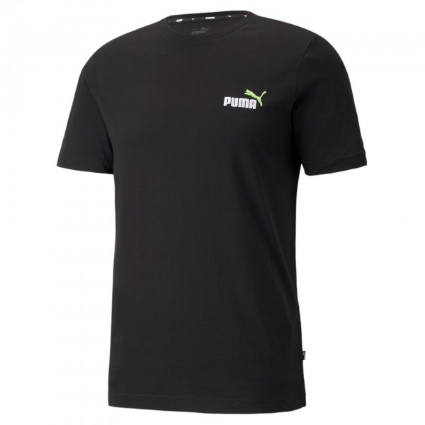 Puma Ess+ Embroidery Logo Tee Herren T-Shirt 587184 (Schwarz 51)