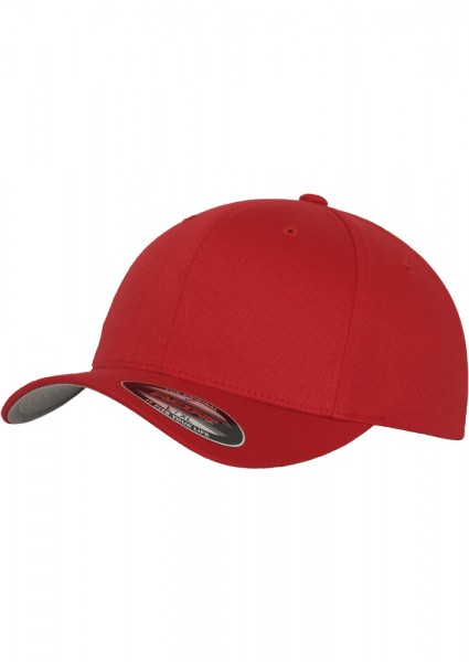 Flexfit Wooly Combed Baseball Cap (Red-00199)