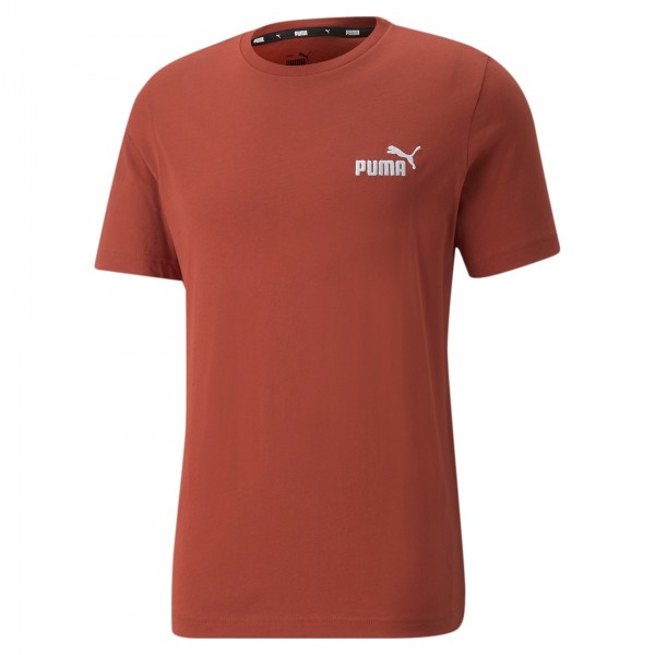 Puma Ess+ Embroidery Logo Tee Herren T-Shirt 587184 (Rot 23)