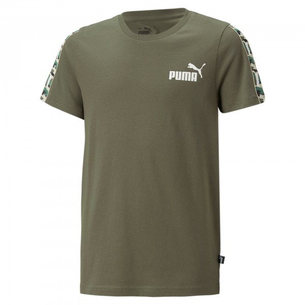 Puma ESS Tape Camo B Kinder T-Shirt 673234 (Grün 73)