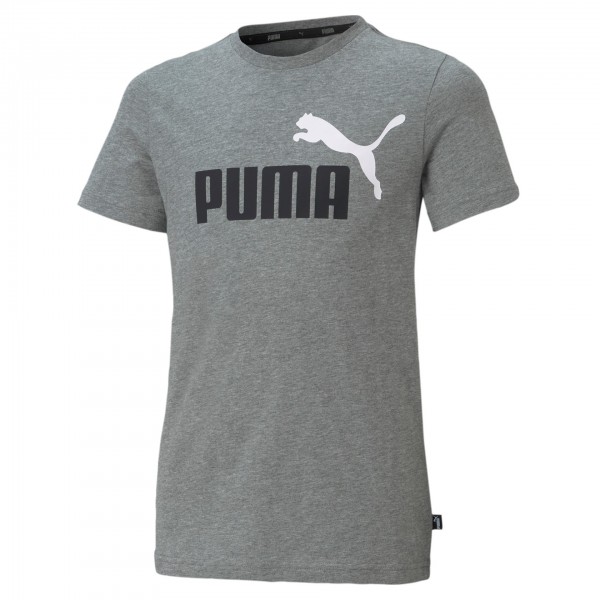 Puma Ess+ Col Logo Tee B Kinder T-Shirt 586985 (Grau 03)