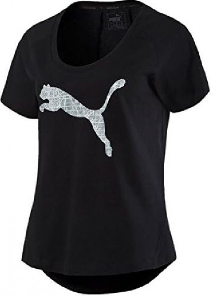 Puma Elevated Layer Tee Damen T-Shirt 838465 (Schwarz 11)