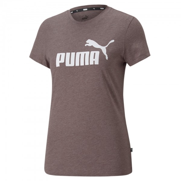 Puma ESS Logo Heather Tee Damen T-Shirt 586876 (Lila 75)