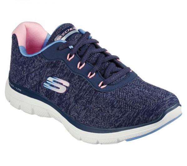 Skechers Flex Appeal 4.0 - Fresh Move Damen Sneaker 149570 (Blau-NVMT)