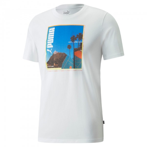 Puma Photoprint Tee Herren T-Shirt 848571 (Weiß 02)