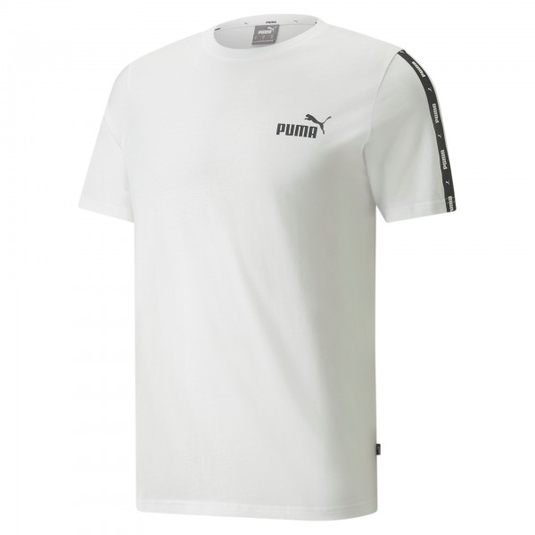 Puma ESS+ Tape Tee Herren T-Shirt 847382 (Weiß 02)
