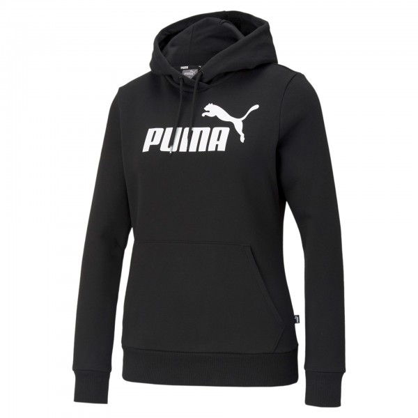 Puma ESS Logo FL Damen Hoodie 586788 (Schwarz 01)