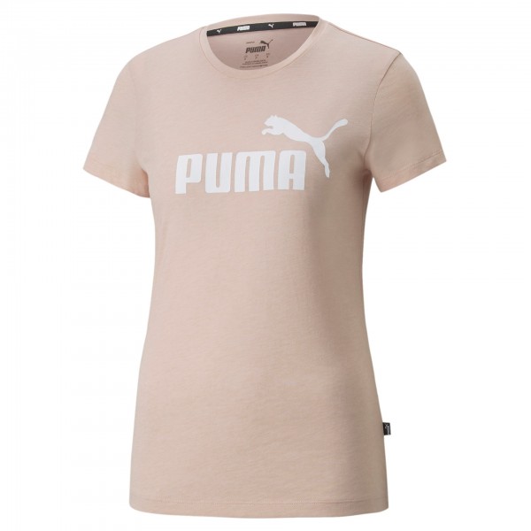 Puma ESS Logo Heather Tee Damen T-Shirt 586876 (Rosa 47)